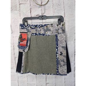 Moshiki & Nijens Wrap Skirt Bohemian Multicolour Alternative Butterfly Waist Adj